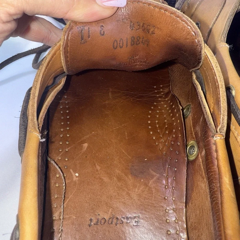 Allen Edmonds Eastport Boat Casual Shoes Brown Leather Loafers 43502 Men's 11